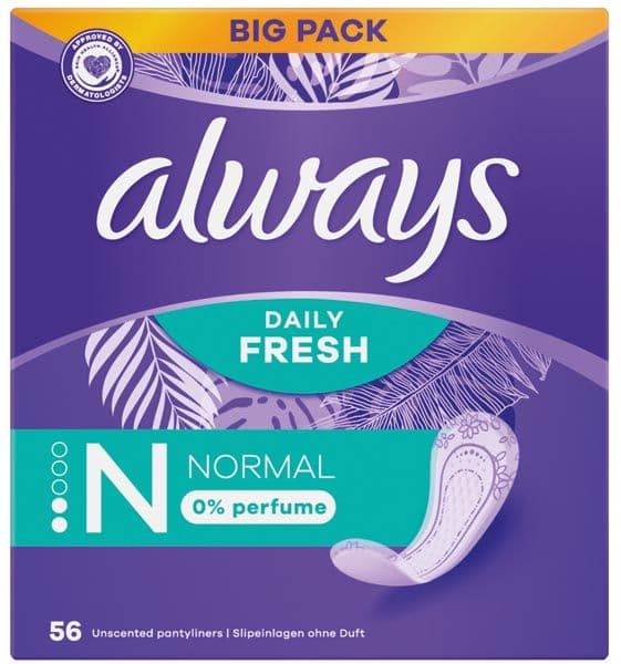 Always inlegkruisjes Daily Fresh Normaal 56 stuks