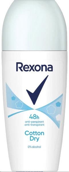 Rexona Cotton Dry Deodorant Roll-On voor dames, 50 ml