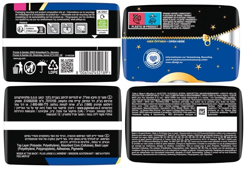 Always Maxi Nachtverband met Vleugels 12 stuks 2