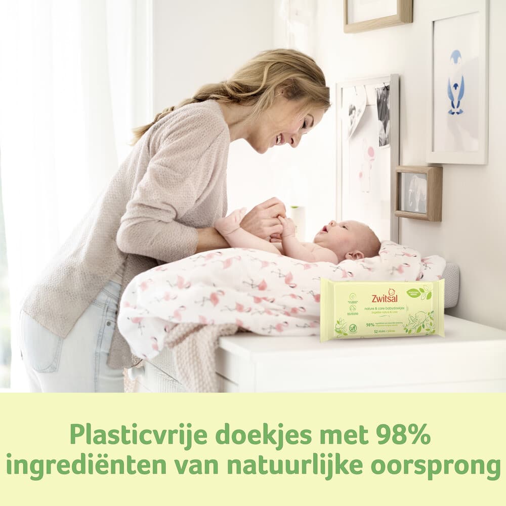 Zwitsal Nature & Care Babydoekjes 52 stuks 2