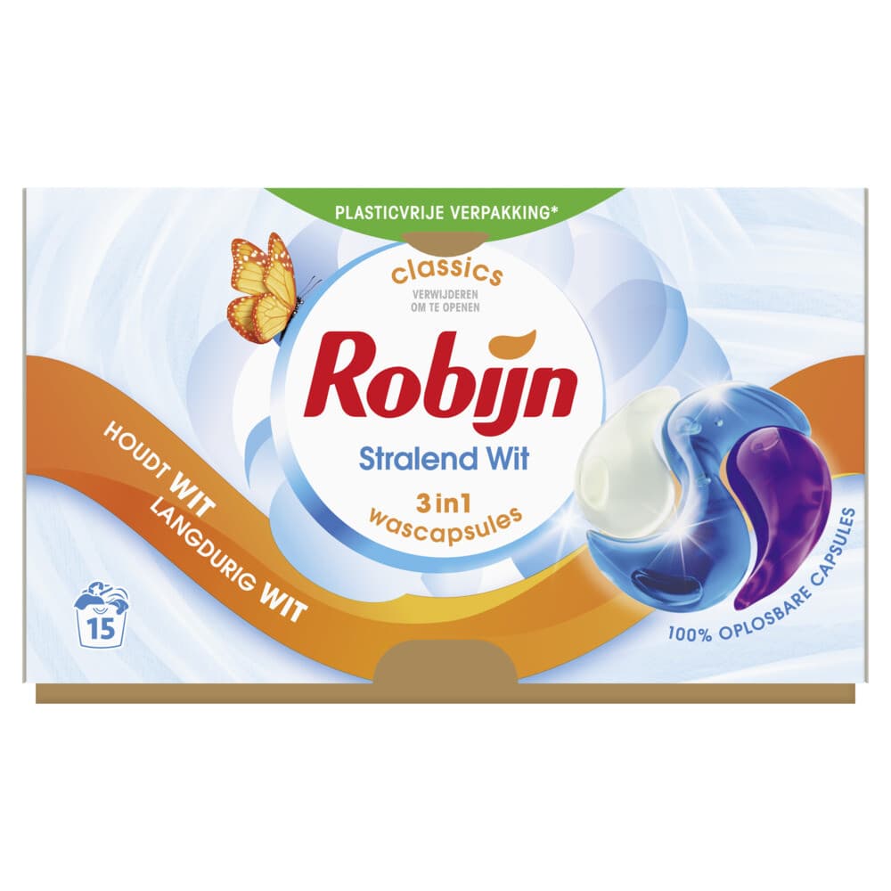 Robijn Wasmiddel Capsules White 15 stuks