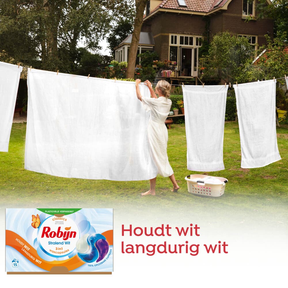 Robijn Wasmiddel Capsules White 15 stuks 3