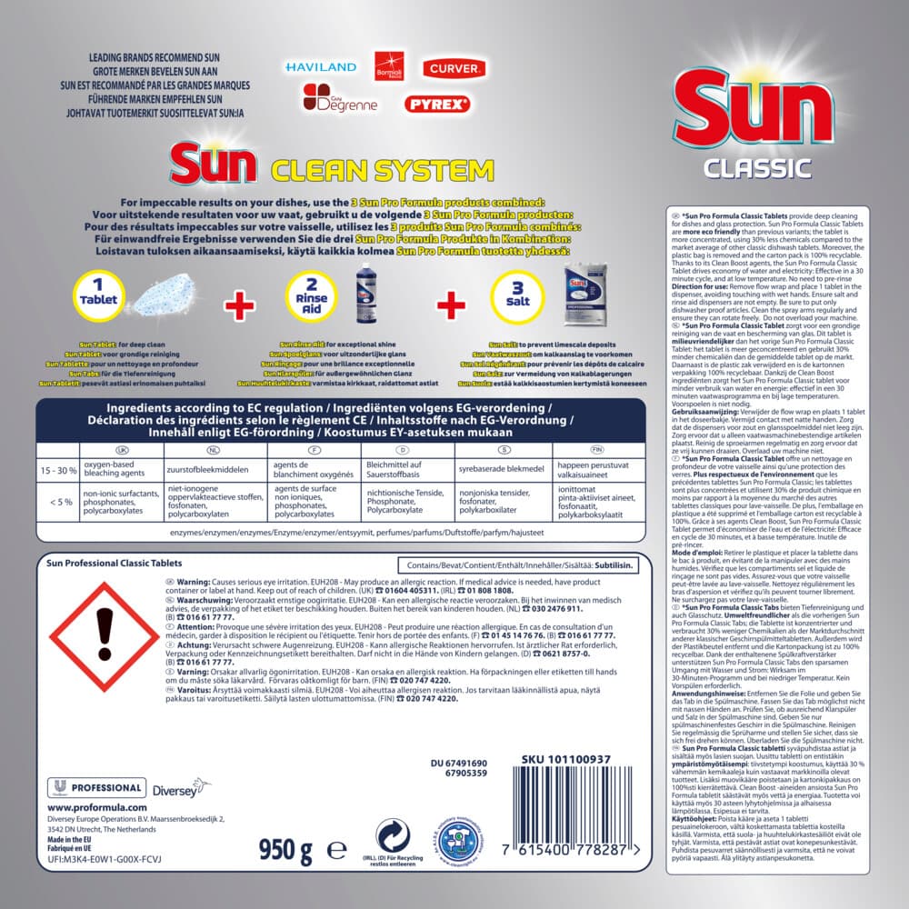 Sun Vaatwastabletten Classic 100 stuks 2