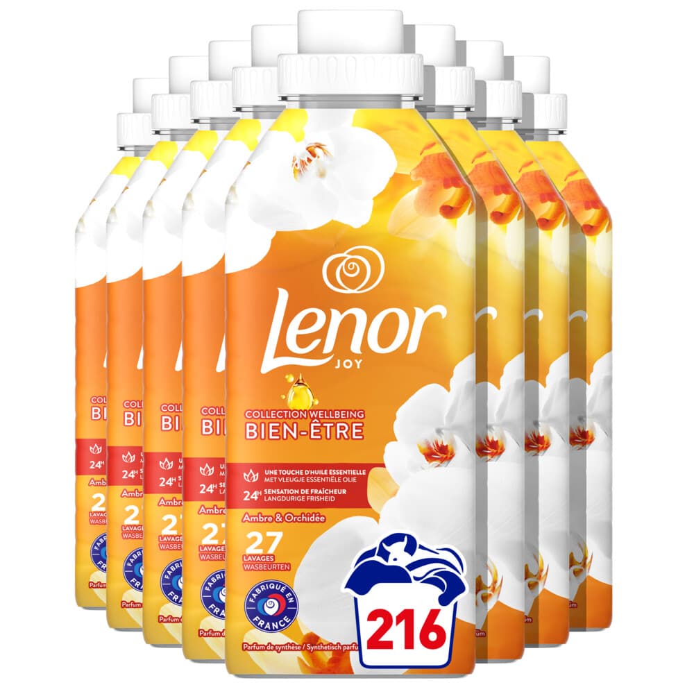 Lenor Wasverzachter Amber & Orchidee - 8 x 27 Wasbeurten