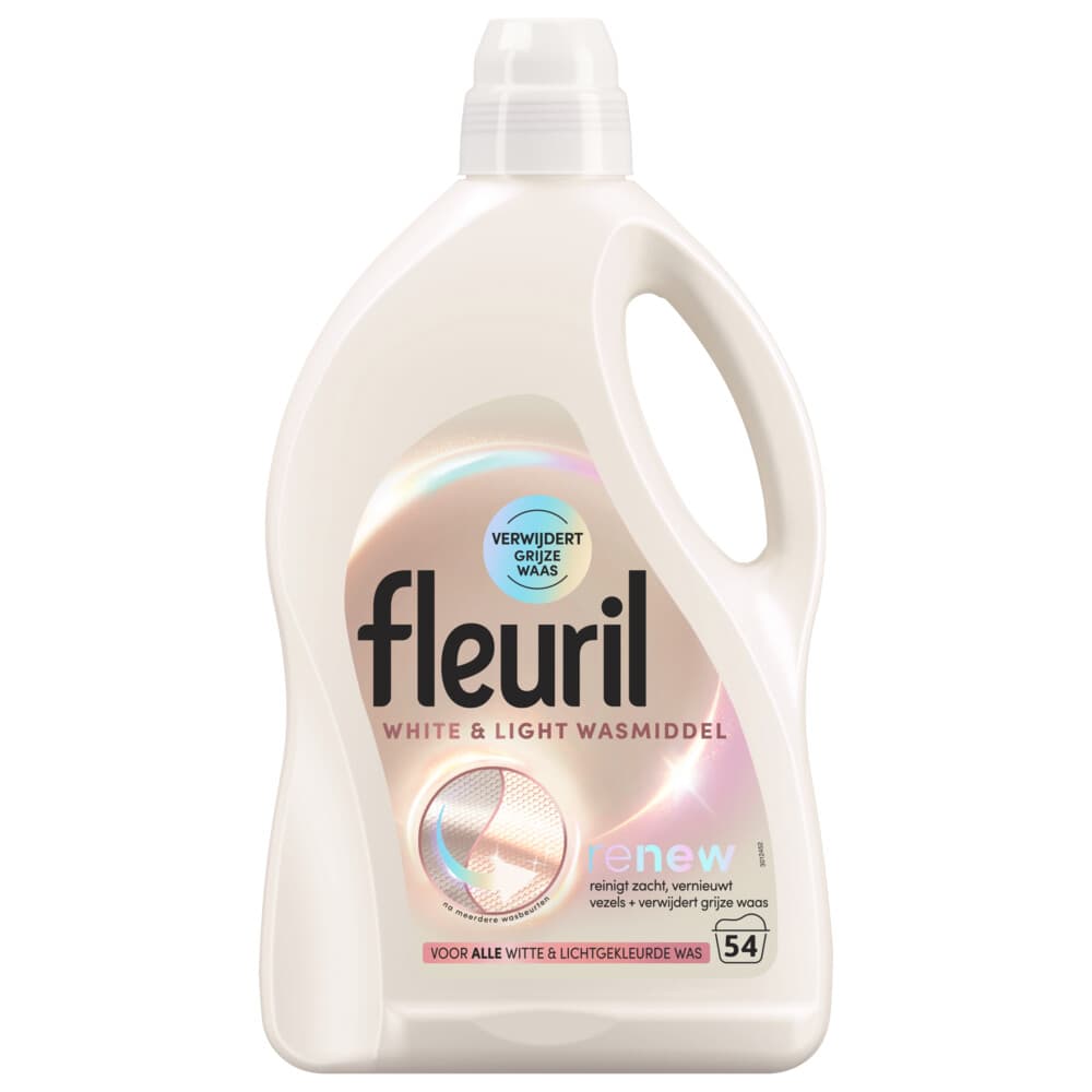 FLEURIL WASMIDDEL RENEW LIQUID WHITE 2430ML (54 wasbeurten)