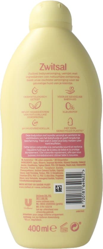 Zwitsal Bodylotion 400 ml 2