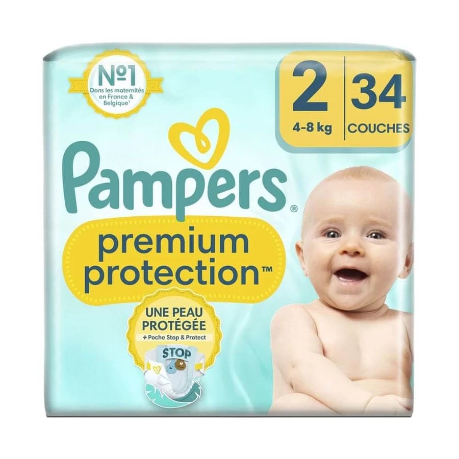 Pampers Premium Protection Maat 2 (4-8 kg) 82st