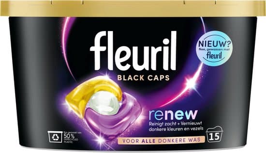 Fleuril Wascapsules Black Caps Renew 15 Stuks