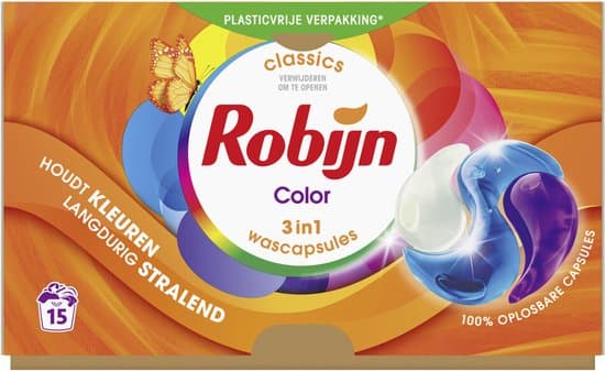Robijn Wasmiddel Capsules Color 15 stuks