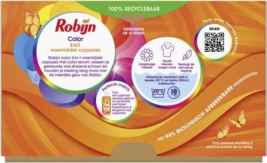 Robijn Wasmiddel Capsules Color 15 stuks 2