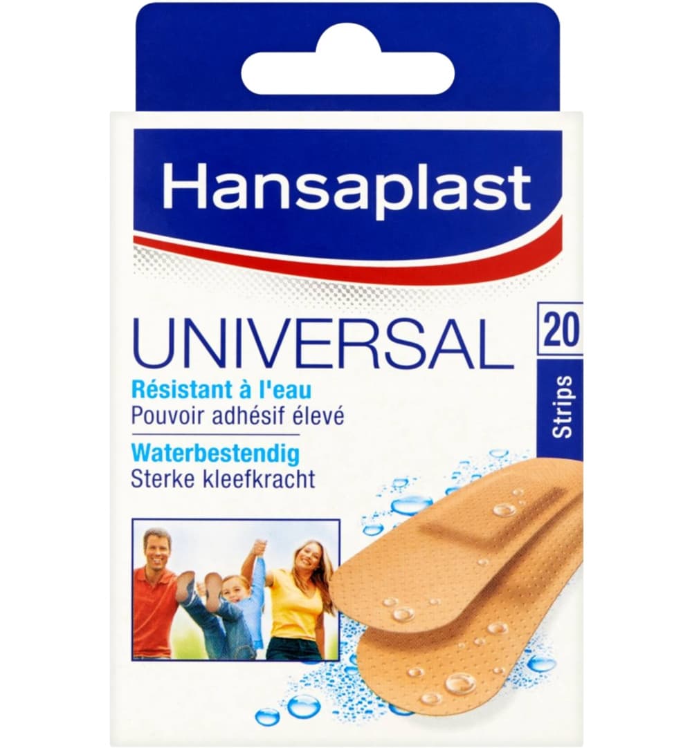 Hansaplast Pleisters Universal Waterbestendig 20 Strips