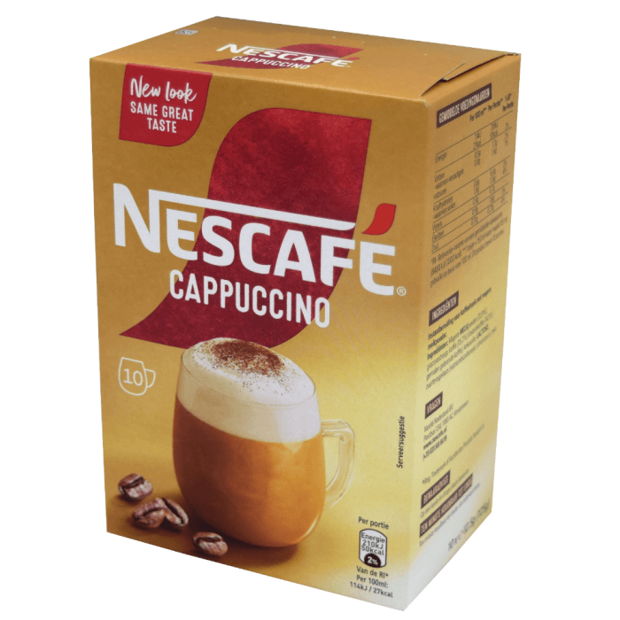 Nescafe cgold cappuccino 10 sachets/ 125 gr.