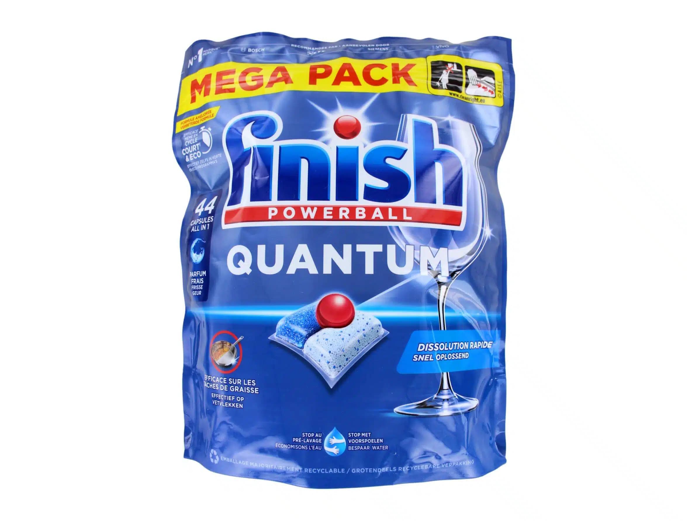 Finish Vaatwastabletten Powerball Quantum 44 Stuks