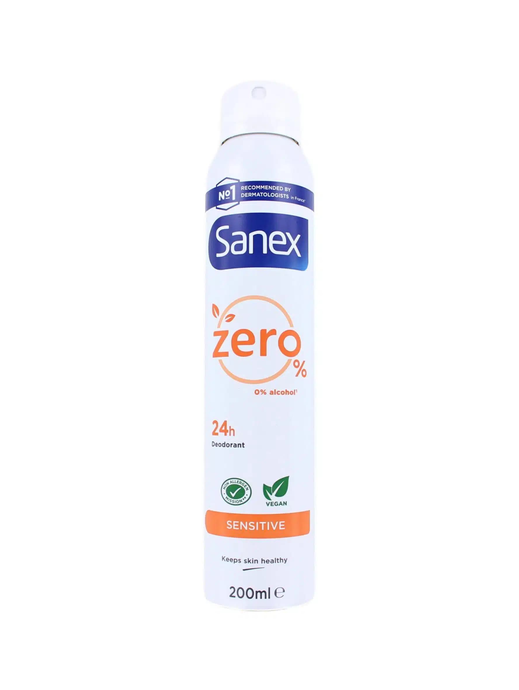 Sanex Deodorant Spray Zero% Sensitive 200 ml